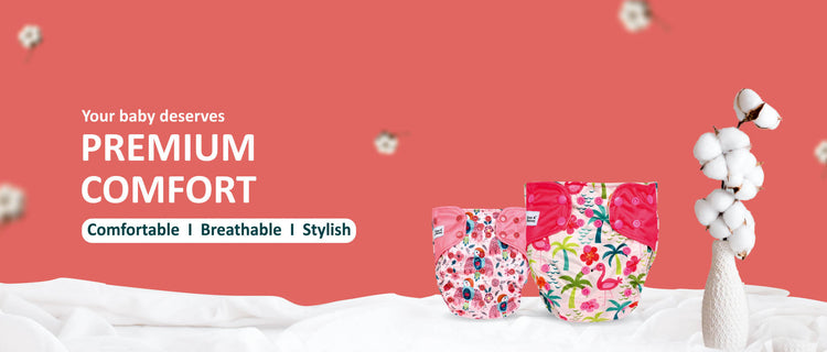 Buy Baby Reusable Diapers Online in India at Bear And Bunny