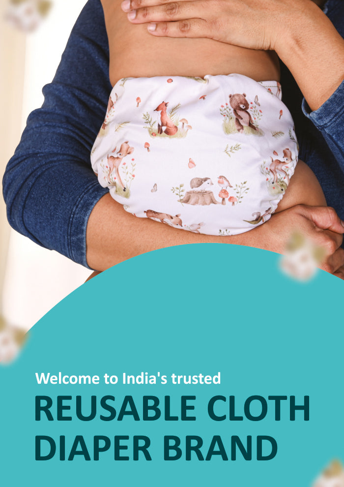 Buy Baby Reusable Diapers Online in India at Bear And Bunny